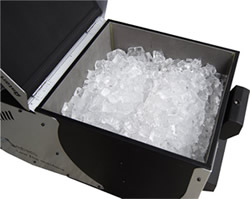 Ice cubes in cooler compartment